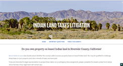 Desktop Screenshot of indianlandtaxrefunds.com